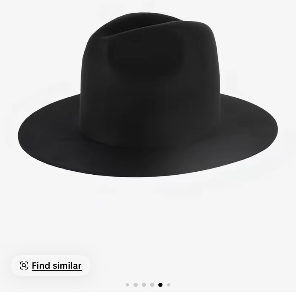 GIGI PIP Elegant Black Wide-Brim Hat